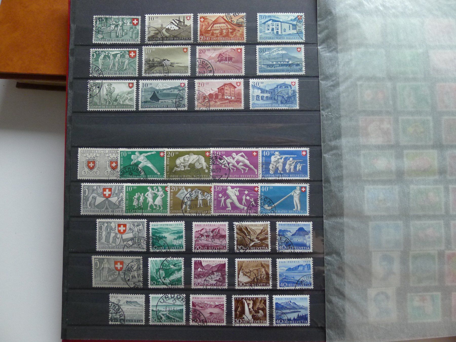 Tutti i francobolli: 4 Alben schweizer Briefmarken 79 Bildern – Usato da Dagmersellen venduto da q1w2e3r4 8