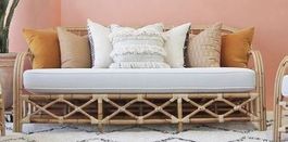 Sofa Kanapee Lounge Couch Rattan Polstermöbel Outdoorsofa