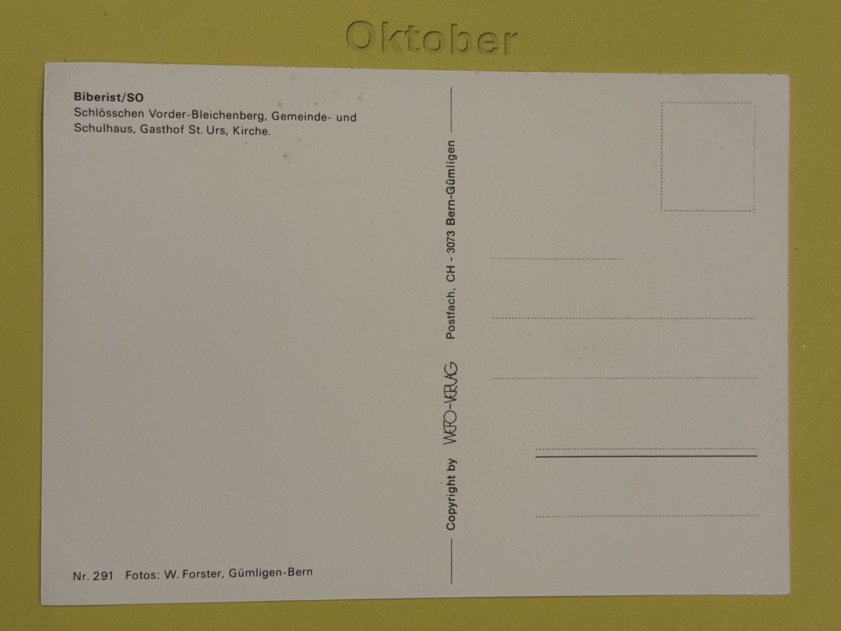Cartoline postali: AK von Gebäude in Biberist / SO – Usato da Rümlang venduto da Kartenpost1 1