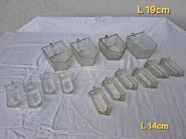 Glasscheiben, antik, gepresstes Glas