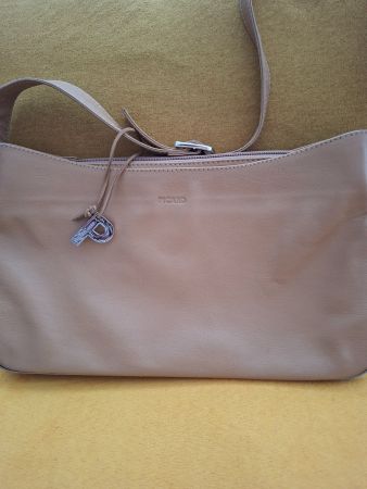 Sac à main Picard, haute qualité cuir, caramel, excel. Etat