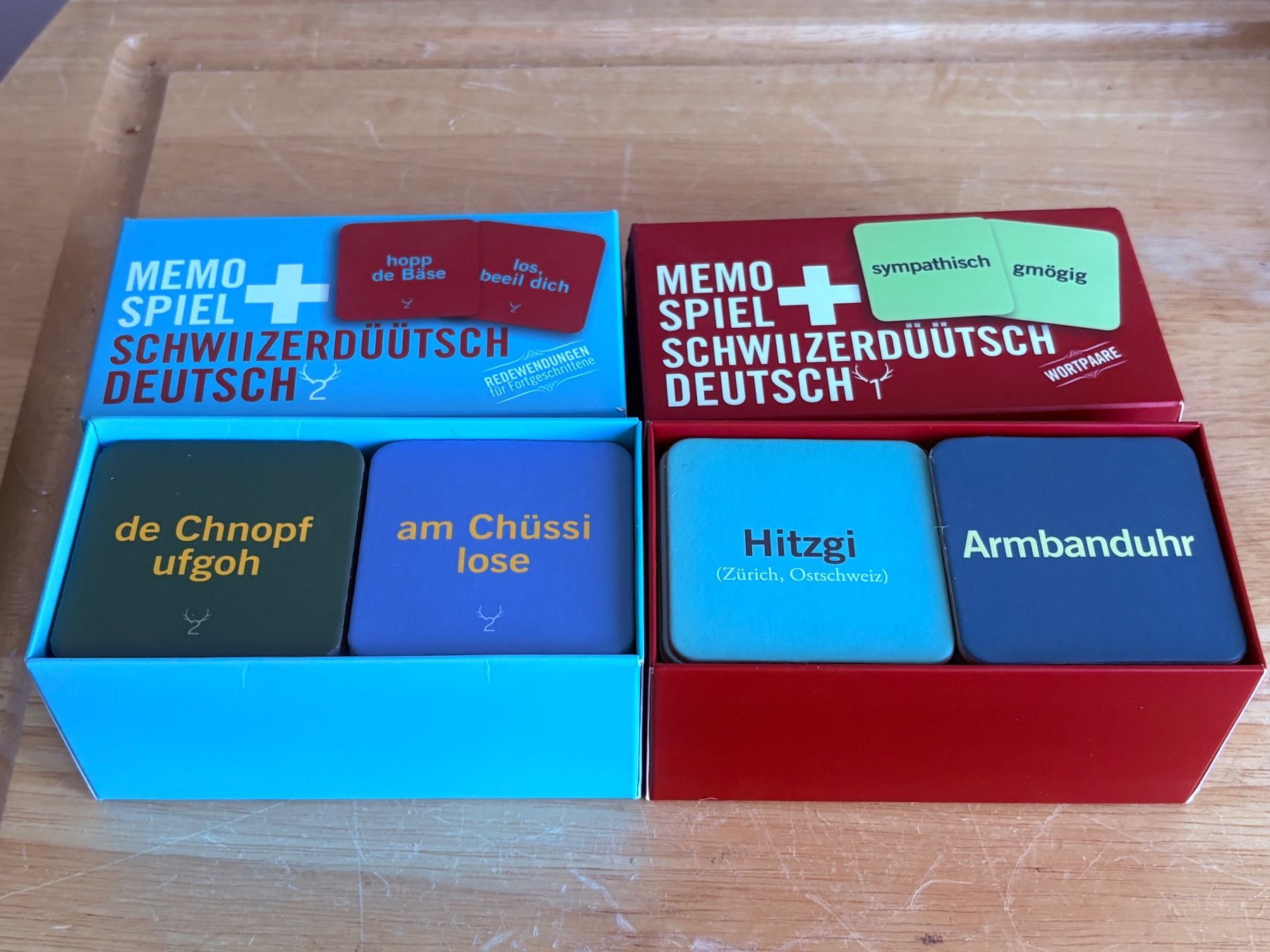 Giochi: MEMO SPIEL SCHWIZERDÜTSCH DEUTSCH 2 Stk NEU – Nuovo (secondo la descrizione) da Frick venduto da Rukki 1
