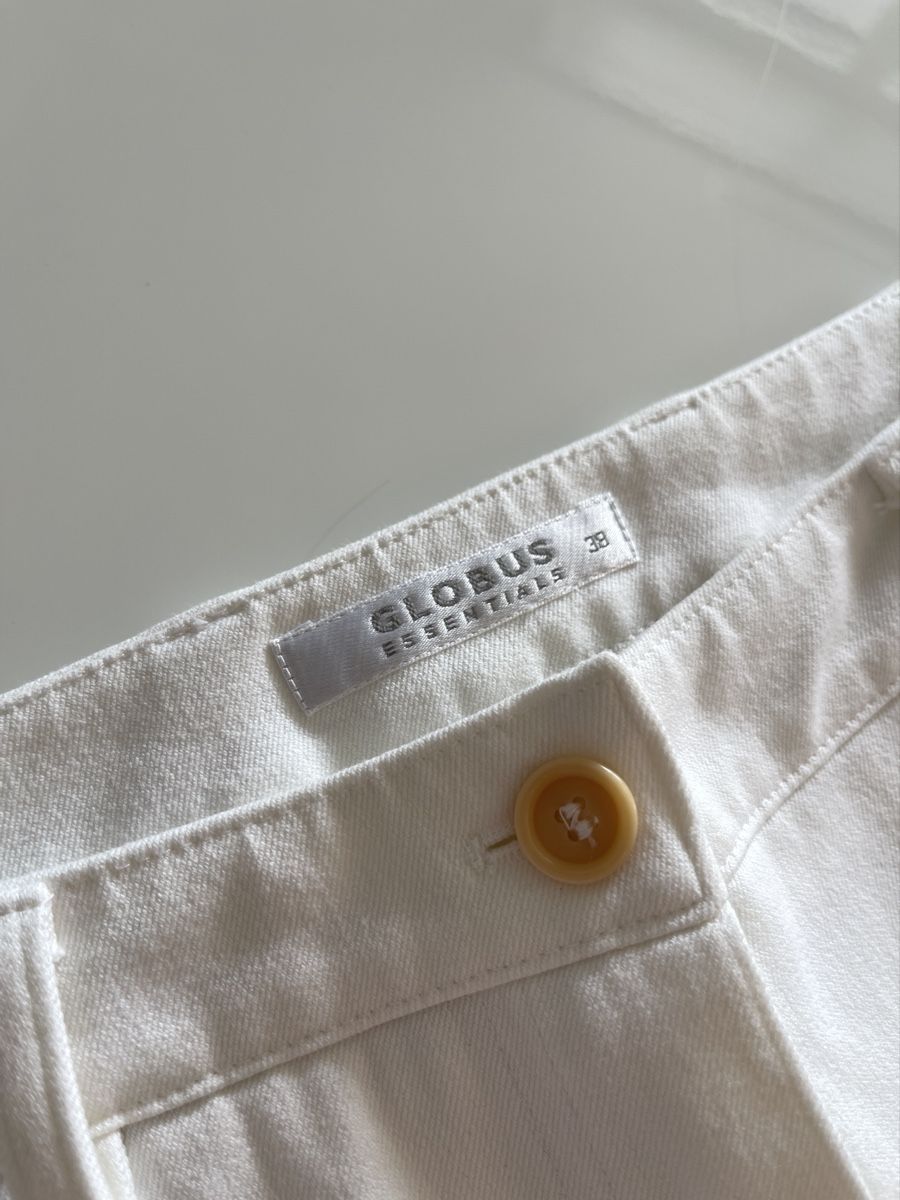 Globus Pantaloni: GLOBUS ESSENTIALS Hose Gr. 38 / Weiss – Usato da Zürich venduto da Recode.Fashion 6