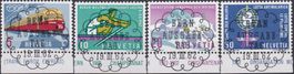 1962, Nr.385-388: Ersttags-Vollstempel und Tab, LUXUS, 55.-+