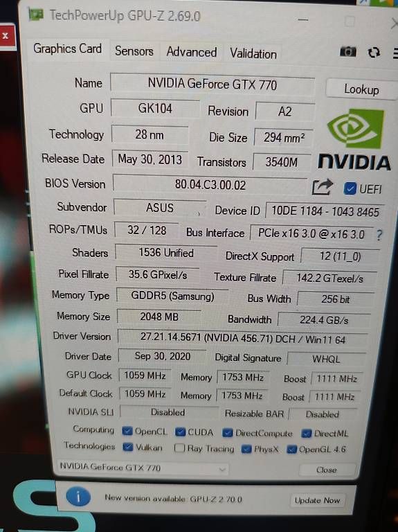 Nvidia Grafikkarten: Asus GTX 770 DirectCUII – Gebraucht aus Neuenkirch von Metal_666 3
