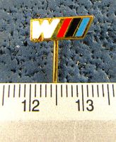BMW M-POWER AUTO LOGO GOLDIG ANSTECKNADEL VINTAGE OLDI