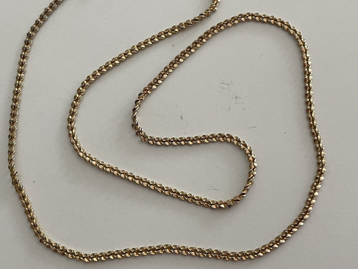 Catenine: ancienne Chaîne maille torsadée plaquer or  – Usato da Worben venduto da benit.drn 2