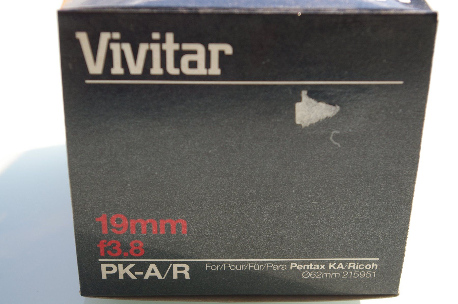 Vivitar Obiettivi: Vivitar Weitwinkel Objektiv 19mm / f 3.8 – Nuovo (secondo la descrizione) da Niederurnen venduto da mowgli_1963 2
