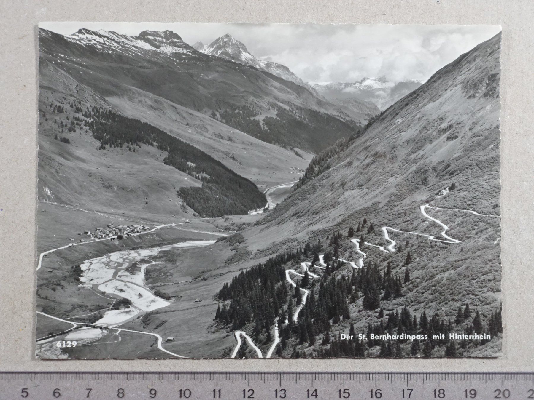 Cartoline postali: St. Bernhardinpass, St. Bernhard, Hinterrhein – Usato da Lenzburg venduto da fh1