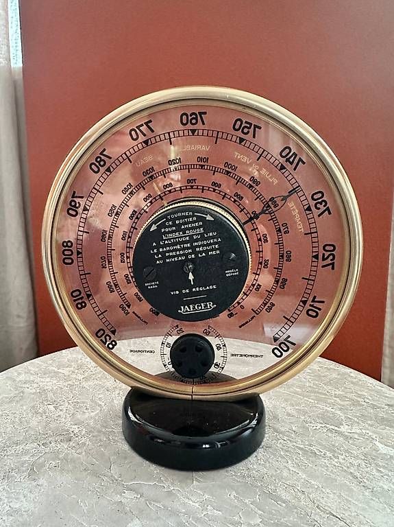 Sonstiges für Haushalt & Wohnen: Vintage Jaeger Tischbarometer mit integriertem Thermometer – Gebraucht aus Lugano von dim_kyv9 2