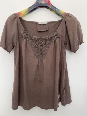 Odd Molly Shirt Gr. 3, Top mit Spitze, Vintage Look!