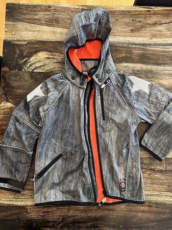 MOLO - Windjacke Gr. 128 Sterne Reflektor-Sterne jeansblau