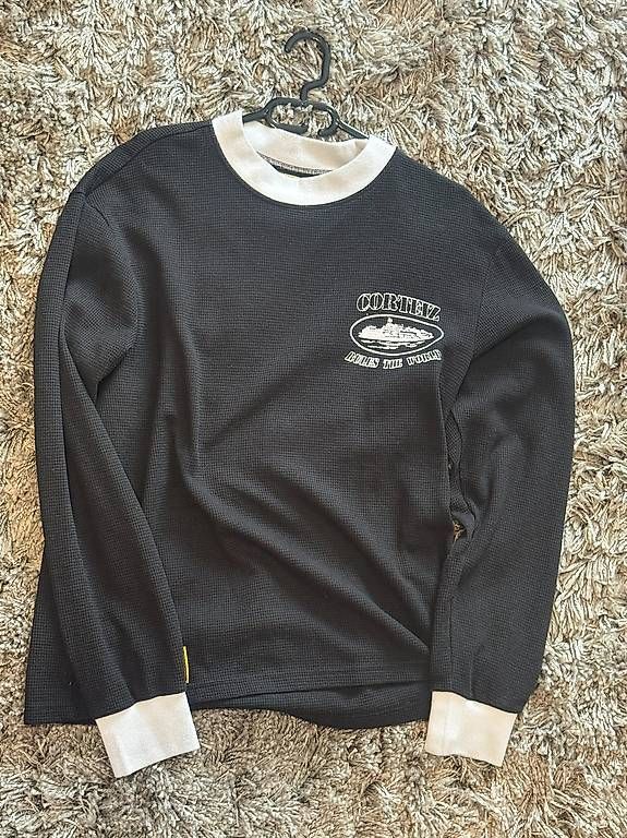 Maglioni & Felpe: Corteiz Waffle Longsleeve schwarz/creme Grösse M – Usato da Winterthur venduto da ike_5925