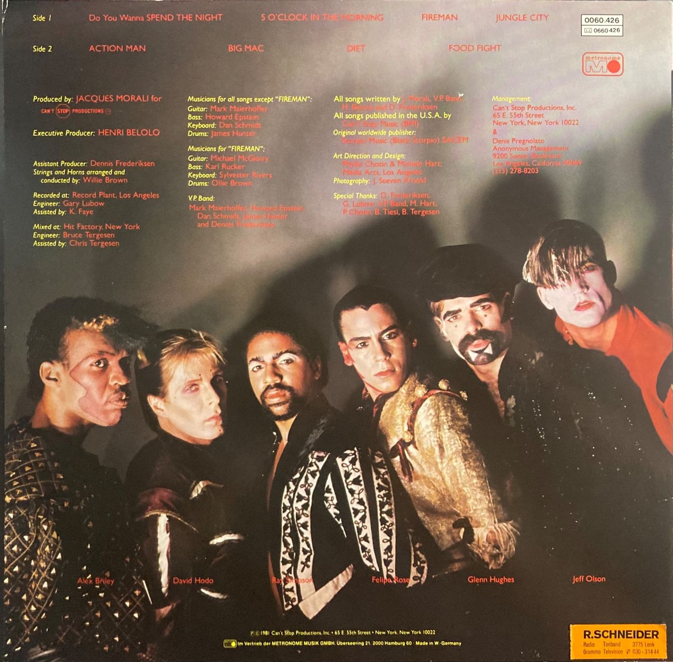 Vinyles: VILLAGE PEOPLE - RENAISSANCE – D'occasion à Poliez-Pittet par Newtown-Records 1