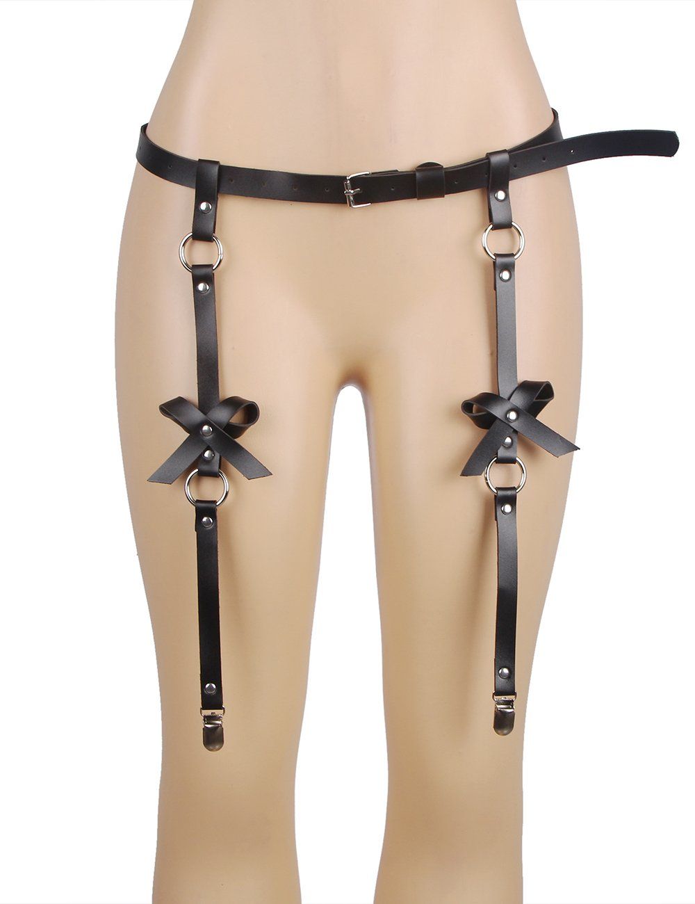 Gürtel: PU‑Leder Bein‑ & Taillengurt – Schwarz – Neu und originalverpackt aus Beringen von SGShop 3