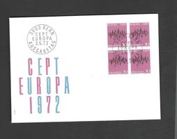 CH FDC Viereblock 1972