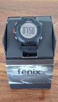 Garmin Fenix GPS Watch schwarz mit Zubehör, defektes Armband