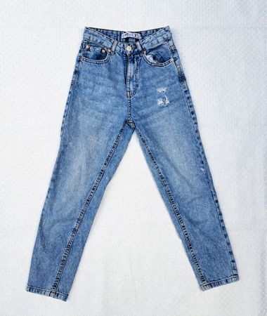 Tolle Mom Jeans used look Grösse XS/34