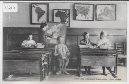 Asile des Aveugles, Lausanne - Une classe