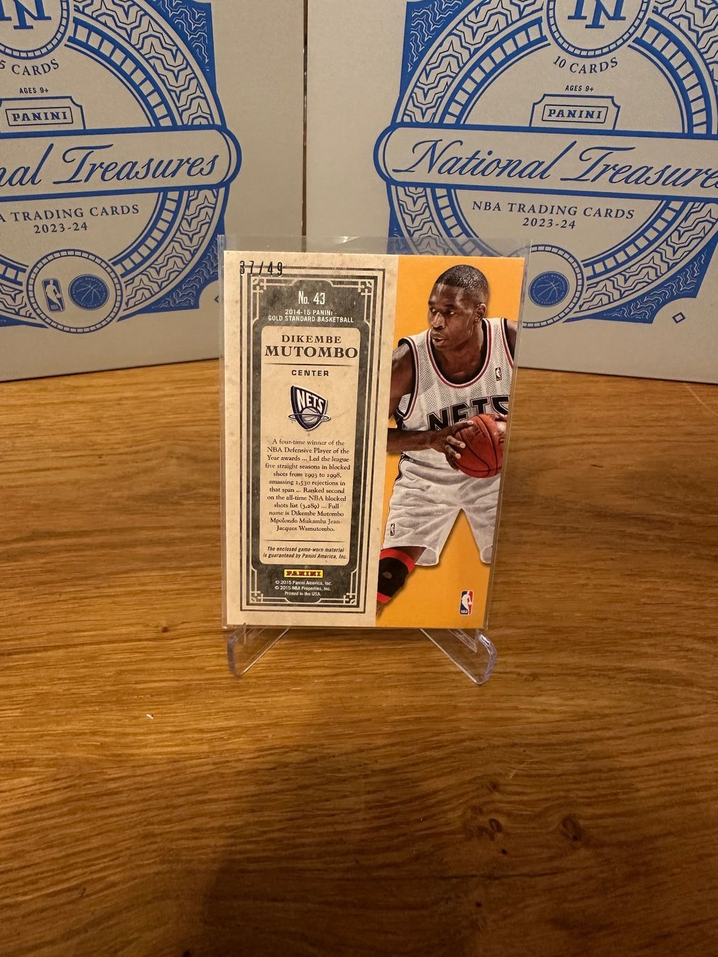 Nba Sammelbilder & Trading cards: Dikembe Mutombo Nets patch 37/49 – Gebraucht aus Vullierens von Gaara04 1