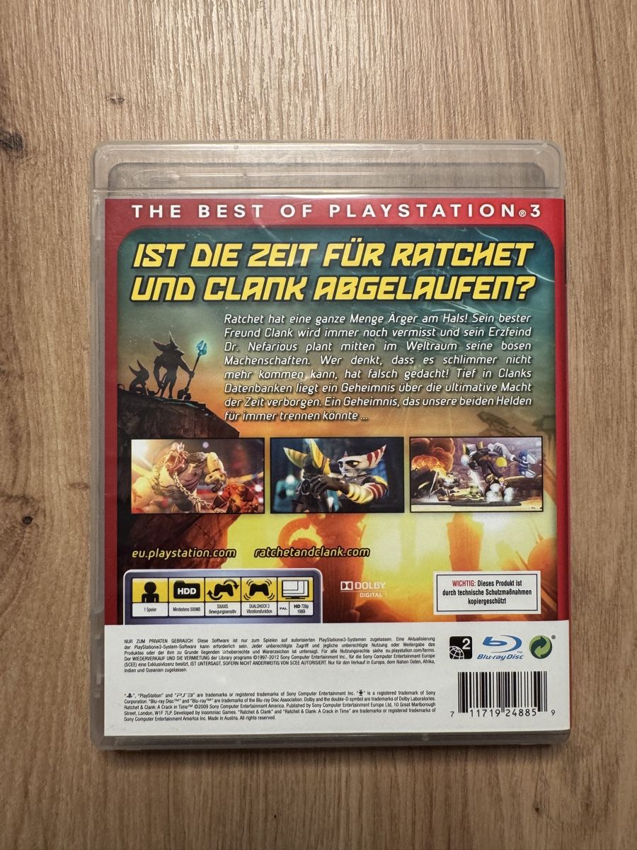 Sony Spiele: PS3 Spiel Ratchet & Clank A Crack in Time Essentials – Gebraucht aus Biberist von etesummer 1