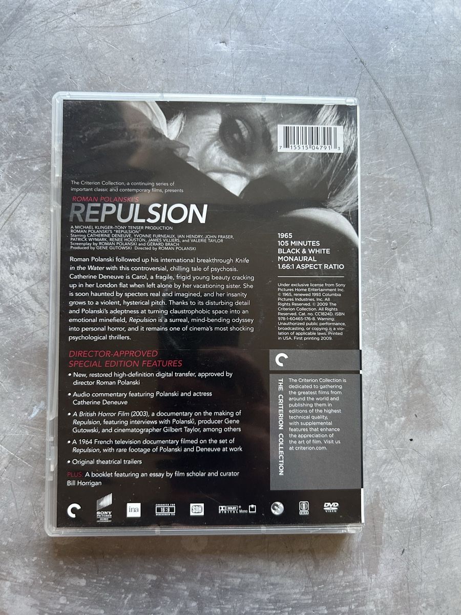 Alle DVDs: Repulsion - Criterion Collection DVD - Polanski [1965] – Gebraucht aus Winterthur von lenolson 1