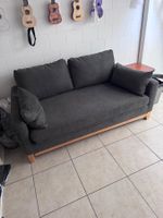 Schlafsofa aus Stoff in Grau