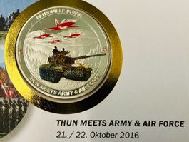 Patrouille Suisse  Numisbrief versilberte Medaille 2016