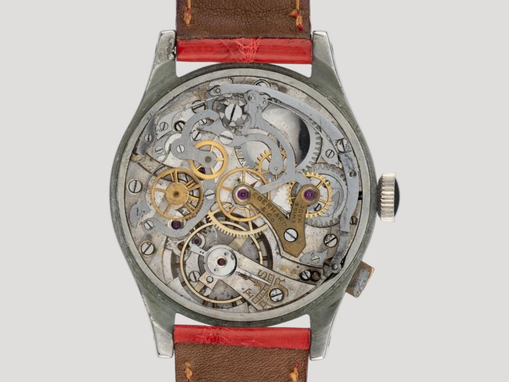 Eberhard & Co. Orologi: Large Eberhard vintage push-button chronograph Valjoux 65 – Usato da Apples venduto da the_7jtf 1