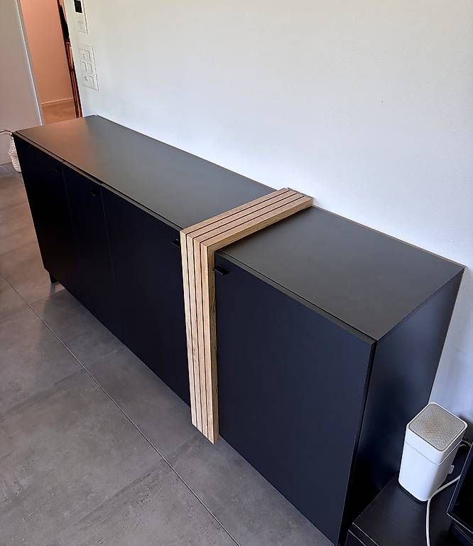 Cassettiere: Sideboard Mattschwarz mit Holz – Usato da Möriken AG venduto da ram_n5kf 1