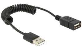 USB Kabel Verlängerung Spiralkabel, USB A,