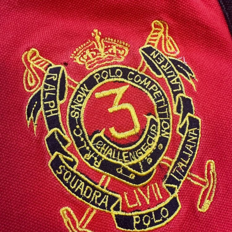 Ralph Lauren Magliette Polo: Polo Ralph Lauren Italia red poloshirt retro 90s streetwear – Usato da Rheinfelden venduto da sourced_limited 2