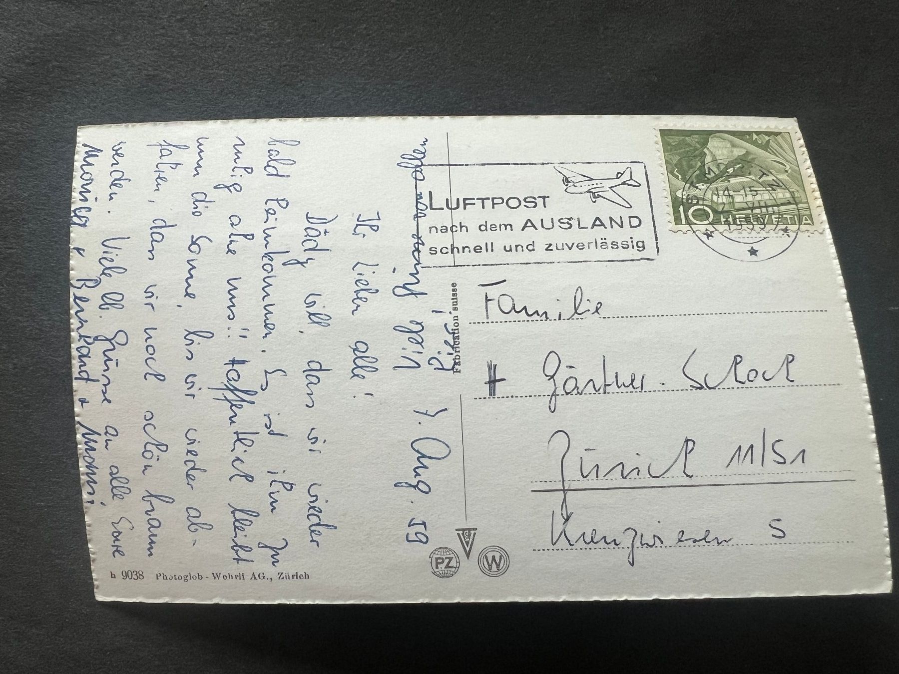 Cartoline postali: Ansichtskarte St. Moritz 1953    (M166) – Usato da Hinwil venduto da Sidi4 1