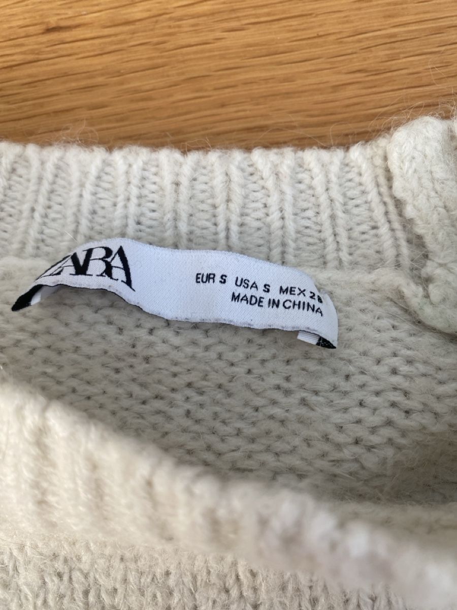 Zara Maglioni & Felpe: Pull Zara crème – Usato da Villeret venduto da Laloer22 1