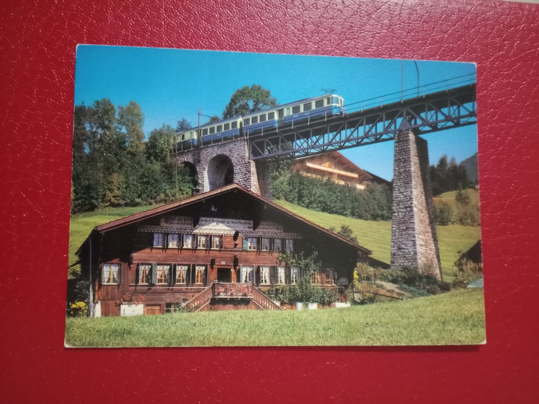 Cartoline postali: AK Bahn MOB Viadukt bei Gstaad – Usato da Küttigen venduto da Melisch1000