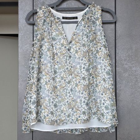 🐸  ZARA PAISLEY BLUSE XS LUFTIG LEICHT TOP ZUSTAND