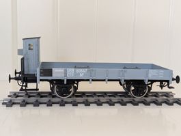 SBB Niederbordwagen mit BH und Autohalterung. Einzelstück