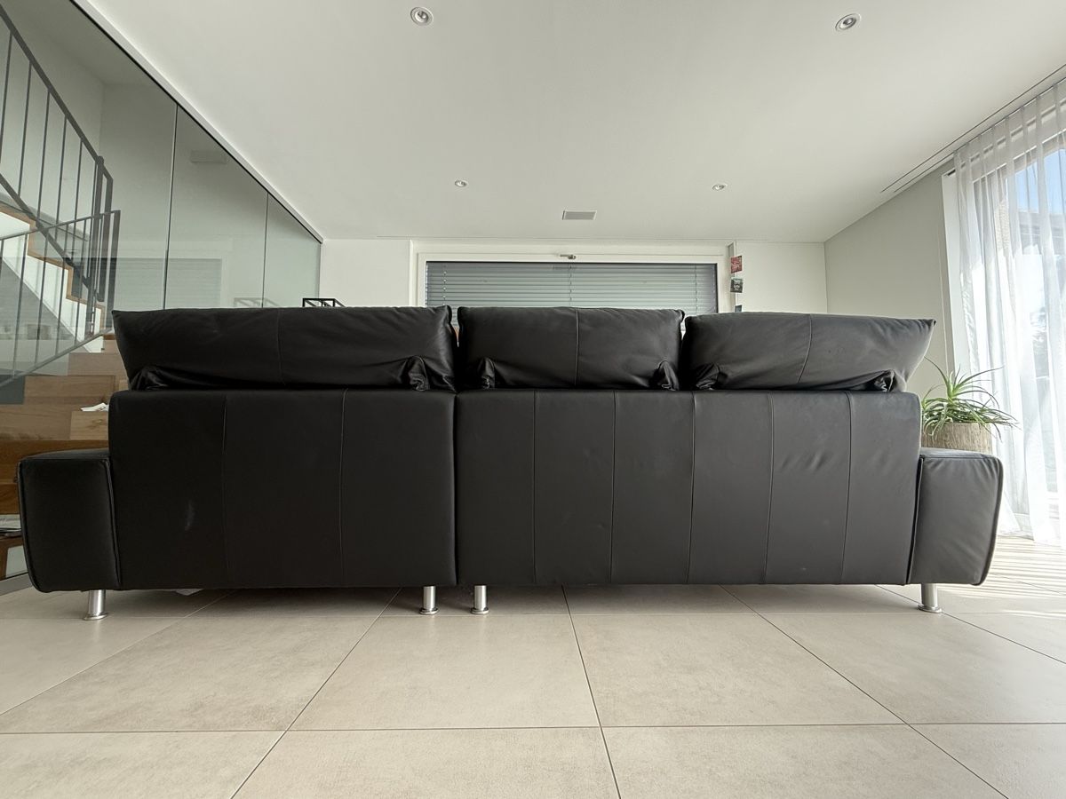 Divani: Ledersofa mit Longchair Musterring – Usato da Wagen venduto da barch80 1
