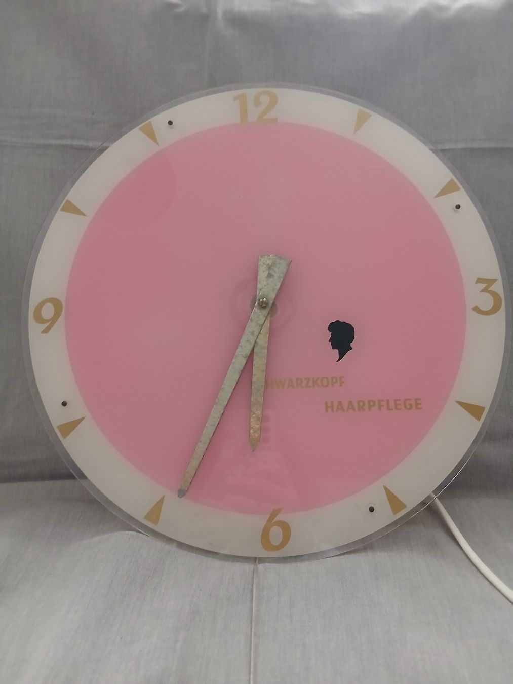 Lampade: Werbeleuchte Schwarzkopf Haarpflege Uhr – Usato da Heimberg venduto da smi_jl82