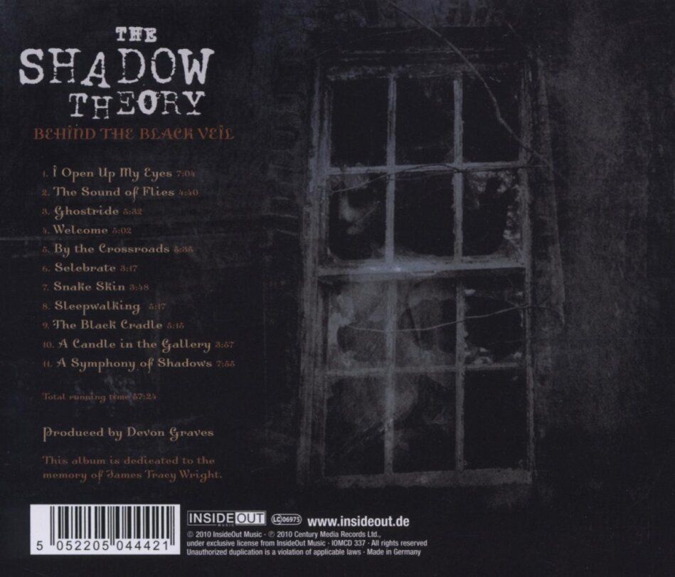 CD: The Shadow Theory - Behind The Black Veil – Usato da Uzwil venduto da visions77 1