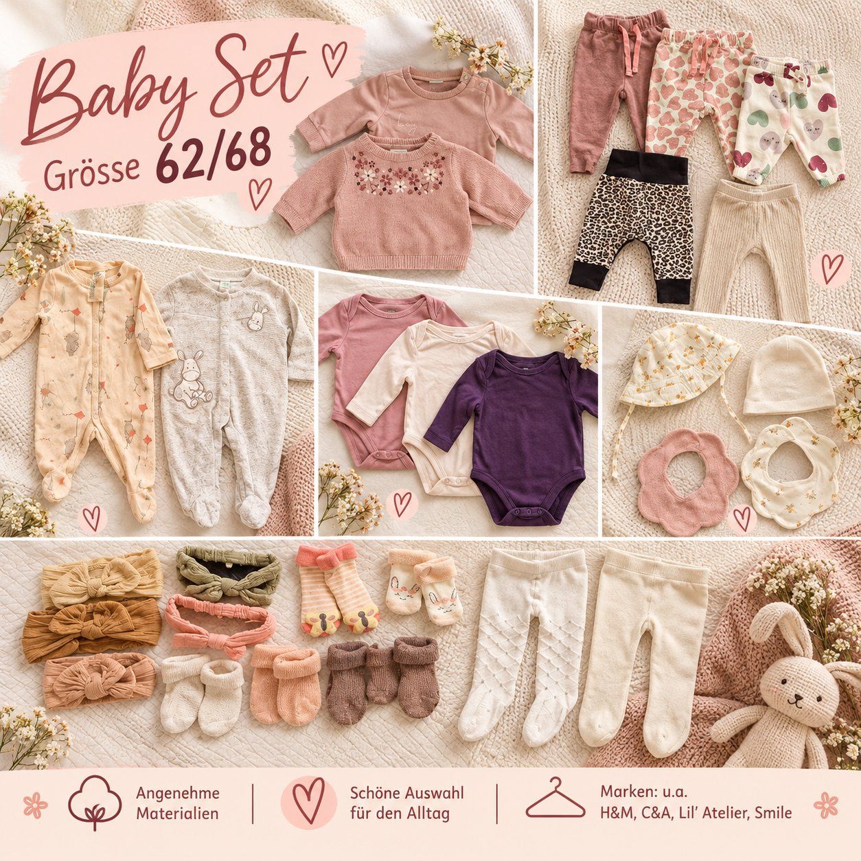 Kleiderpakete & -sets: Kleiderpaket Gr. 62/68 Mädchen – Gebraucht aus Hettlingen von san_78bv