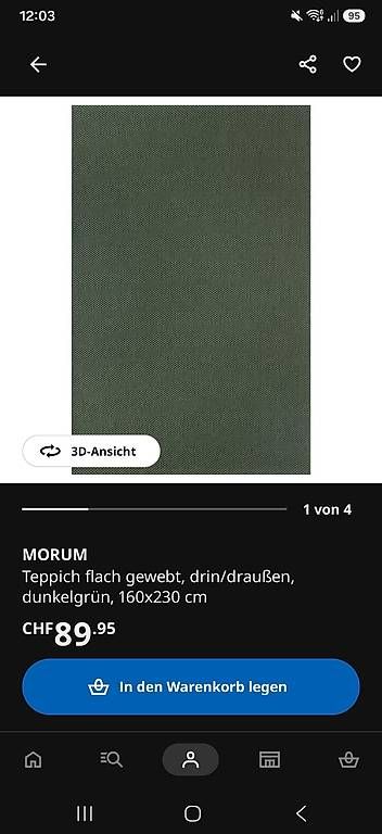 Ikea Tapis: In-/Outdoorteppich Morum IKEA – D'occasion à Opfikon par ndc_87hk 1
