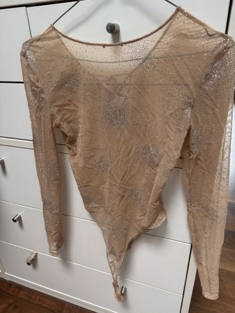 neu Glitzer Body mit Schnürung, festlich, Grösse 38 neu!