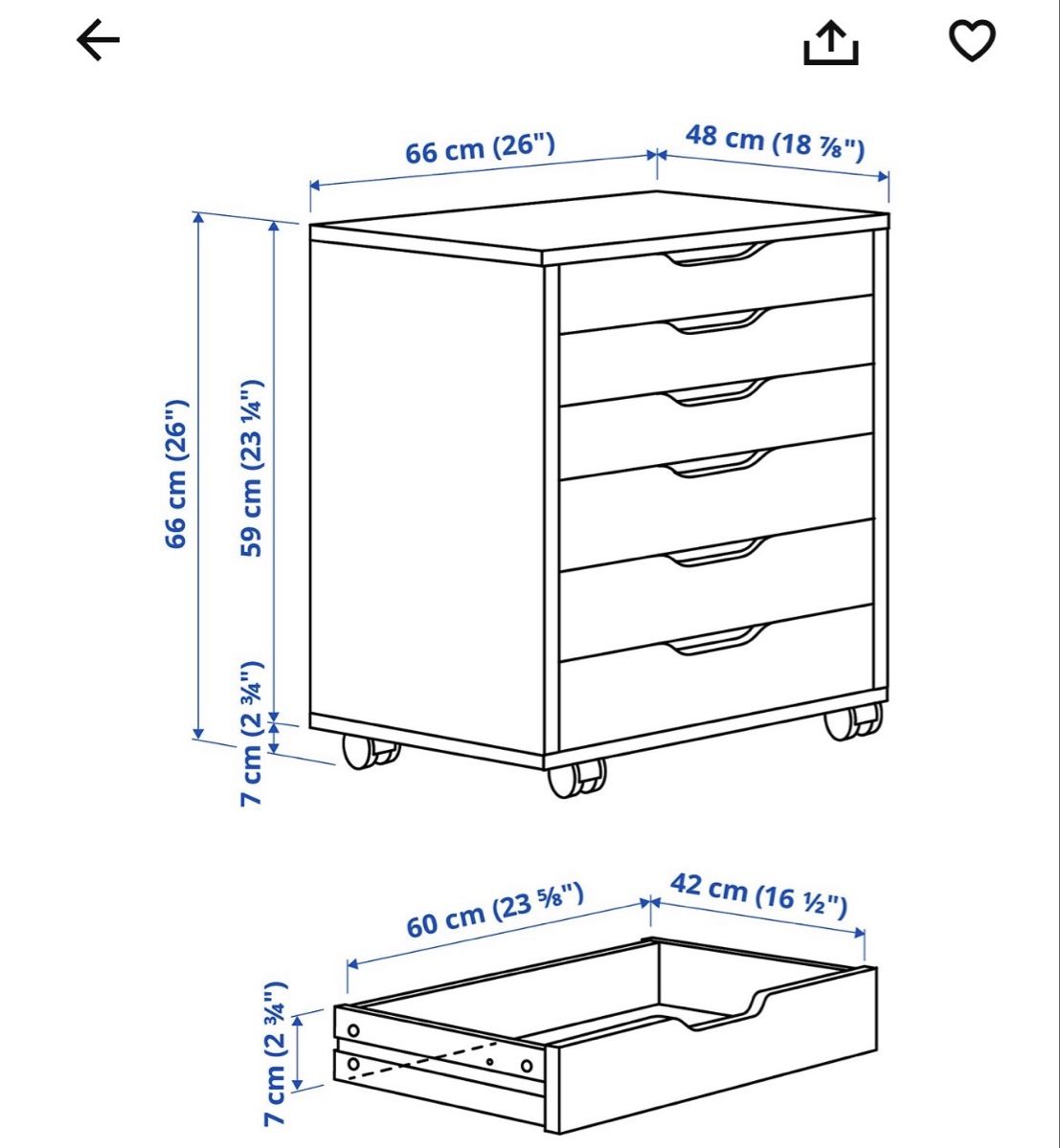 Ikea Banconi: Schubladenkorpus Ikea Alex – Usato da Baden venduto da pat_wx96 3