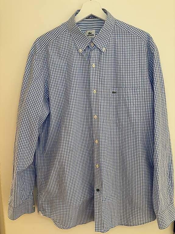 Camicie: Original Lacoste Herrenhemd blau  Grösse 41 – Usato da Basel venduto da alex.dipietro