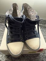 Sneakers Esprit, blu con zeppa, taglia 37