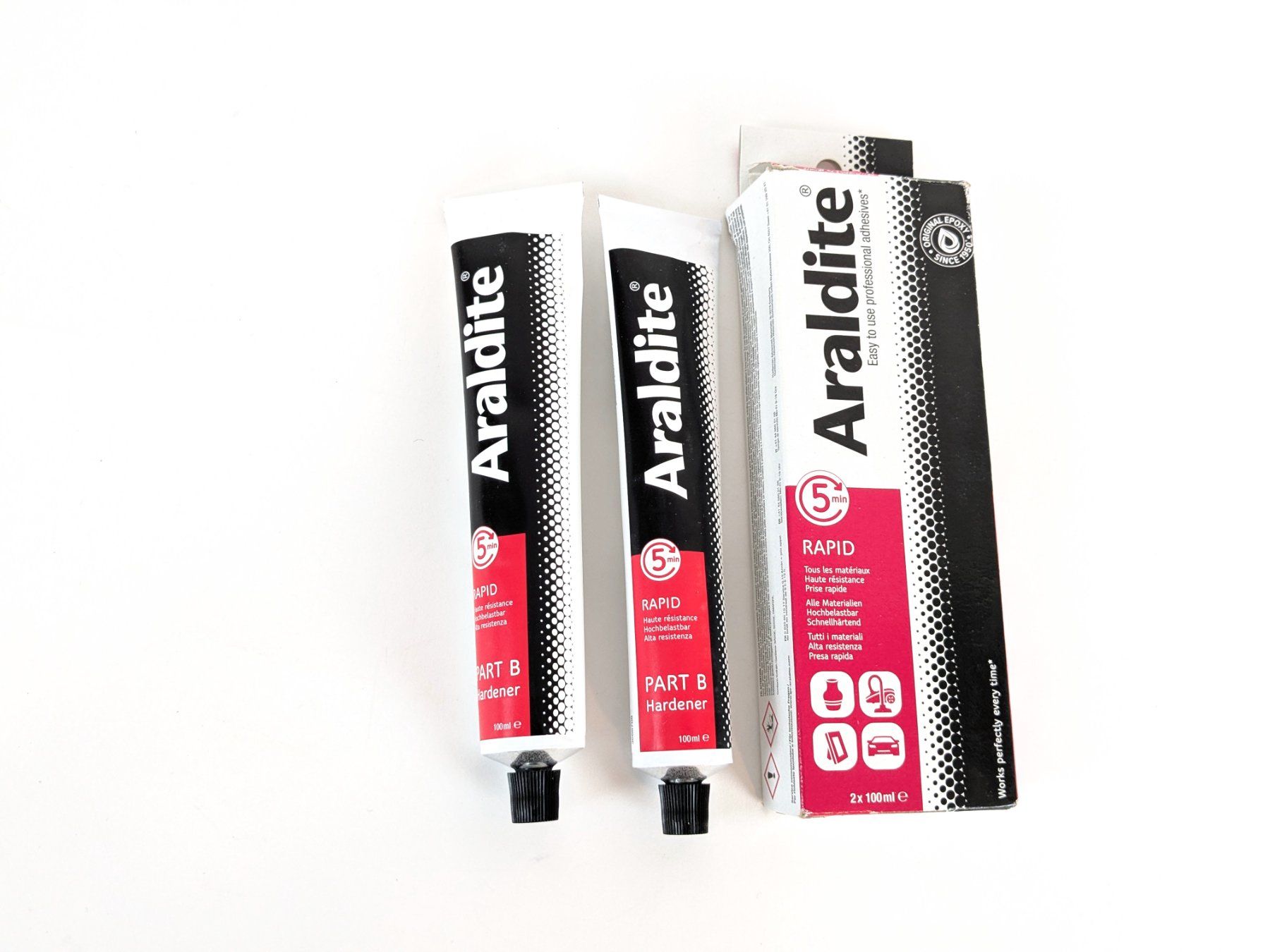 Sticker: ARALDITE Rapid Kleber – Usato da Thun venduto da Restwert_Thun 2