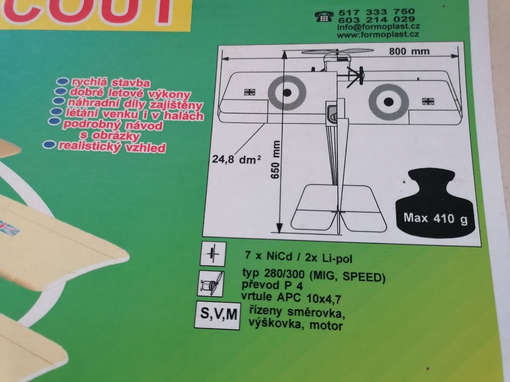 Modellismo RC: Rc. Bristol Scout Dopeldecker – Usato da Niederbipp venduto da Clark.Y 1