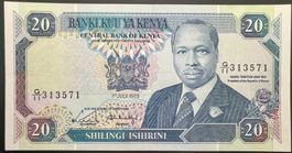 Kenya 20 Schillings 1989 - non circ./unz