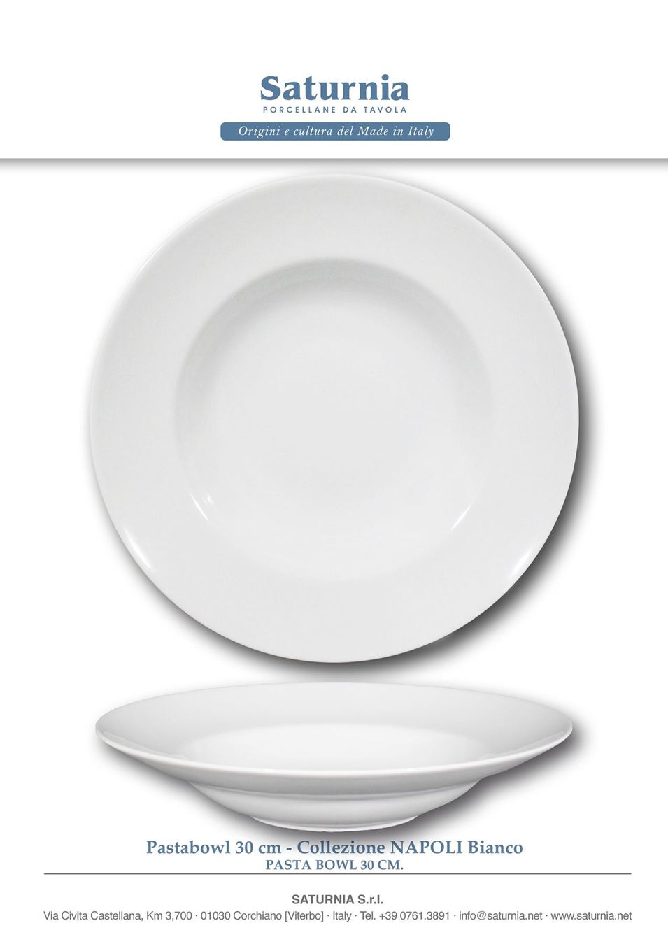 Piatti: Pastateller, Nudel-teller, Saturnia,30cm – Nuovo e nell'imballaggio originale da Wettingen venduto da kochshop 1